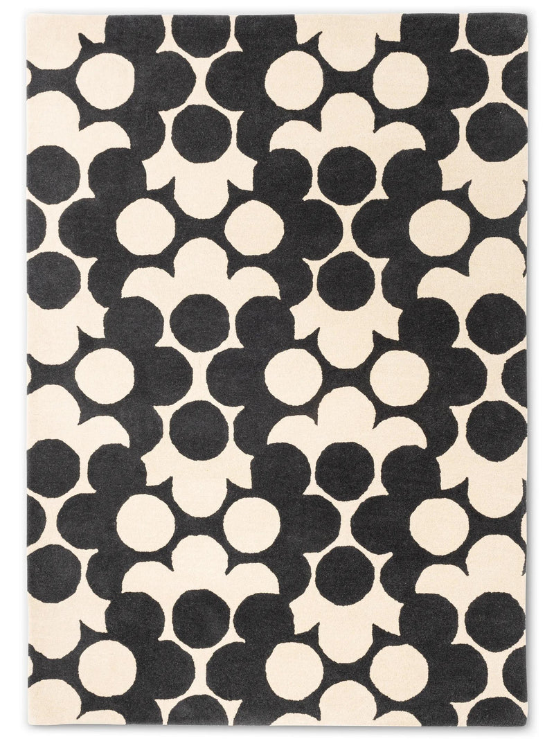 Wool Rug Puzzle Flower Multicolour