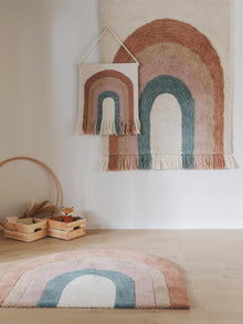 Tapis pour enfants Arc-en-ciel Multicolore