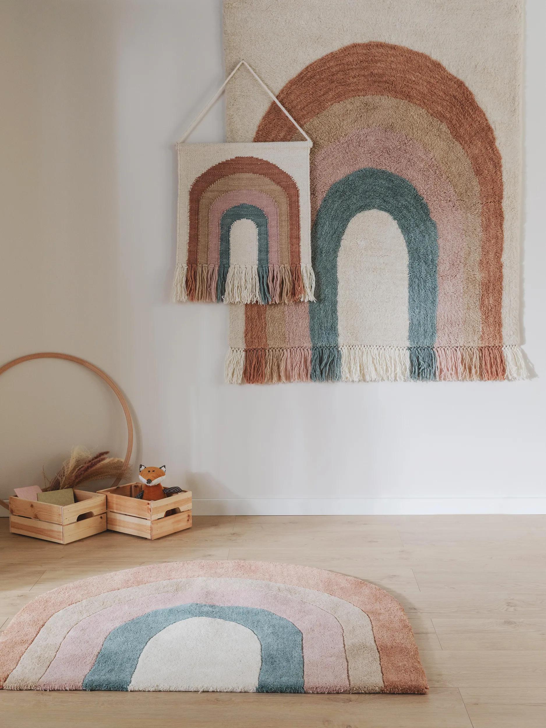 Tapis pour enfants Arc-en-ciel Multicolore