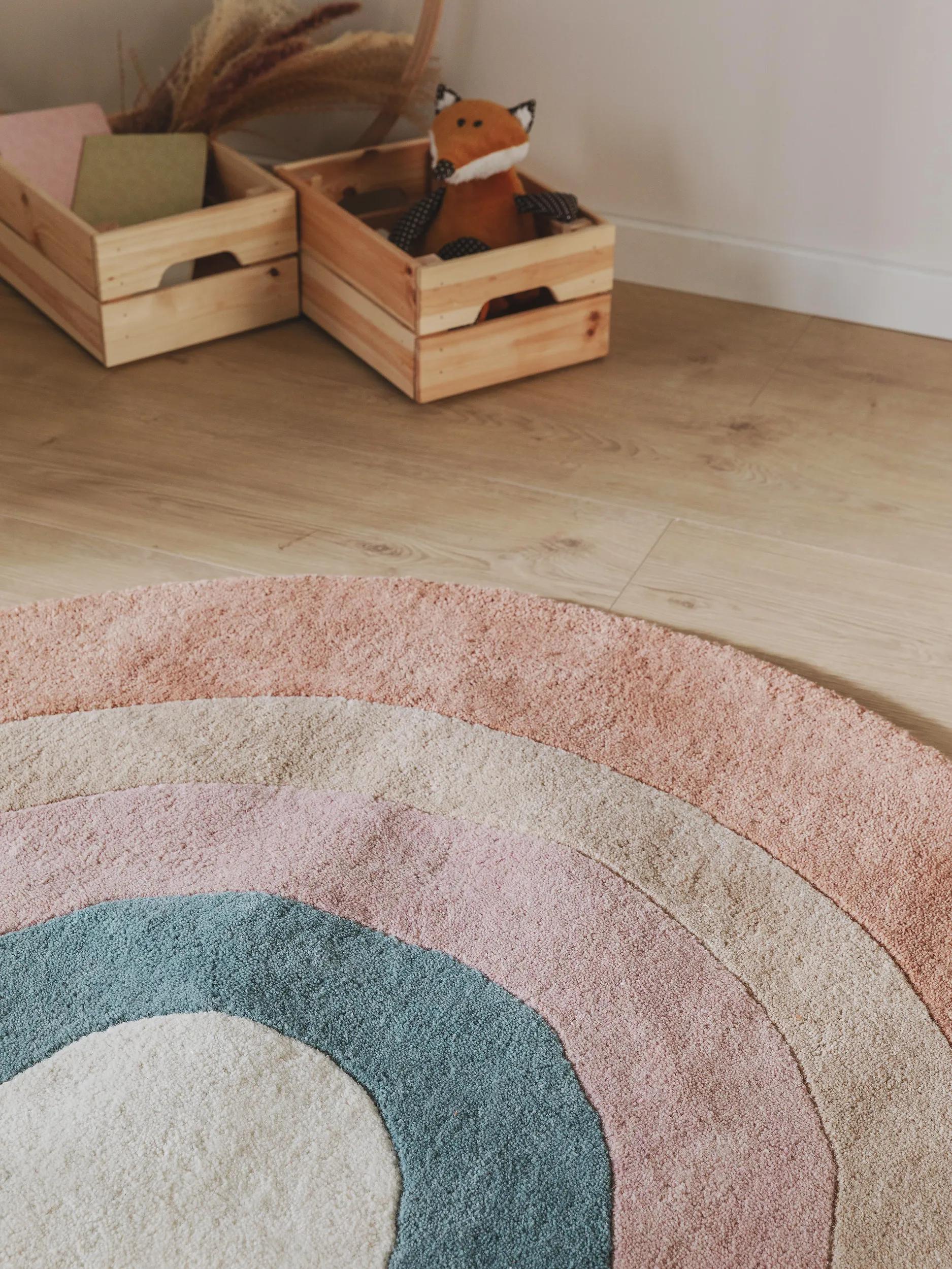 Tapis pour enfants Arc-en-ciel Multicolore
