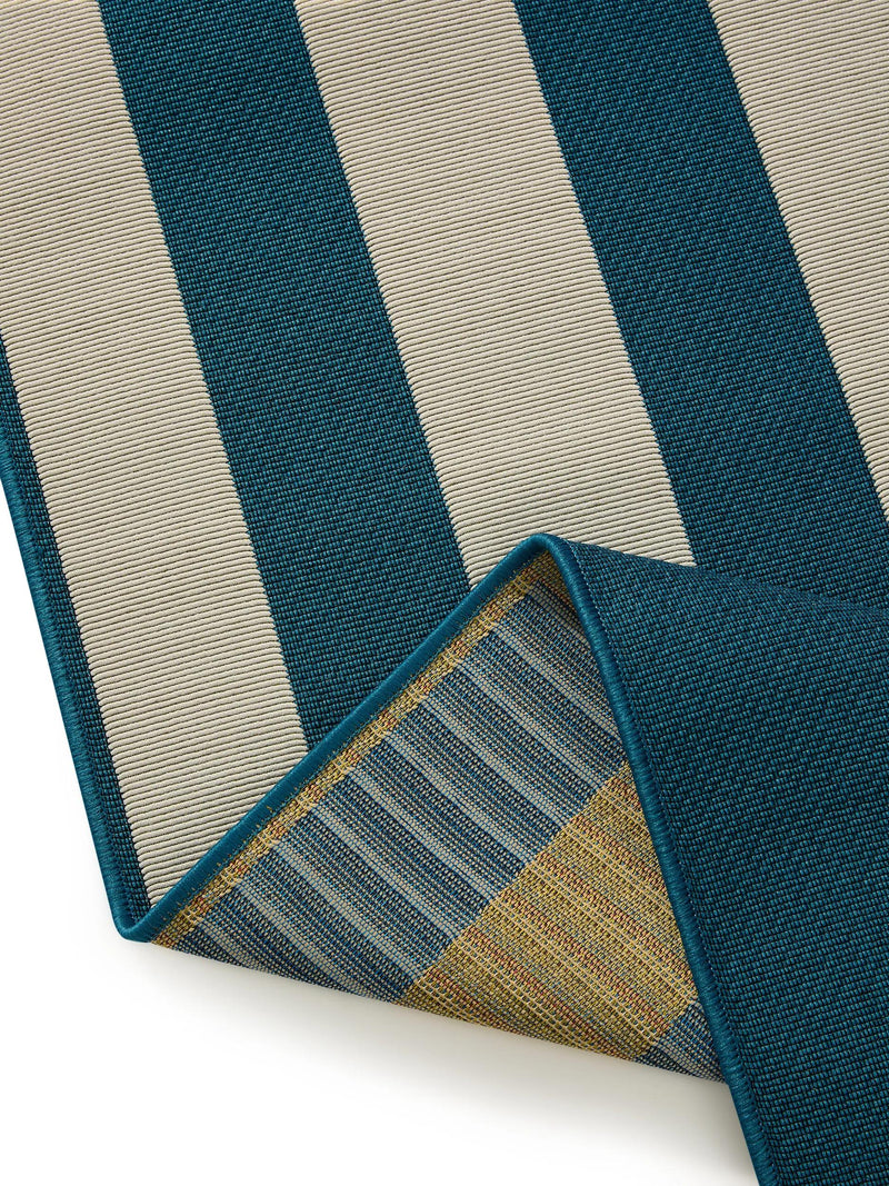 In- & Outdoor Rug Reed Petrol