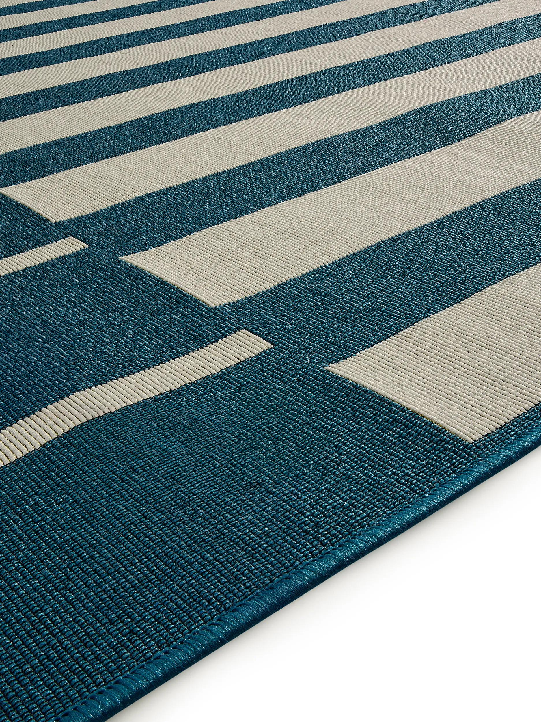 In- & Outdoor Rug Reed Petrol
