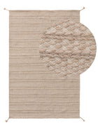 Rug made from recycled material Rene Beige