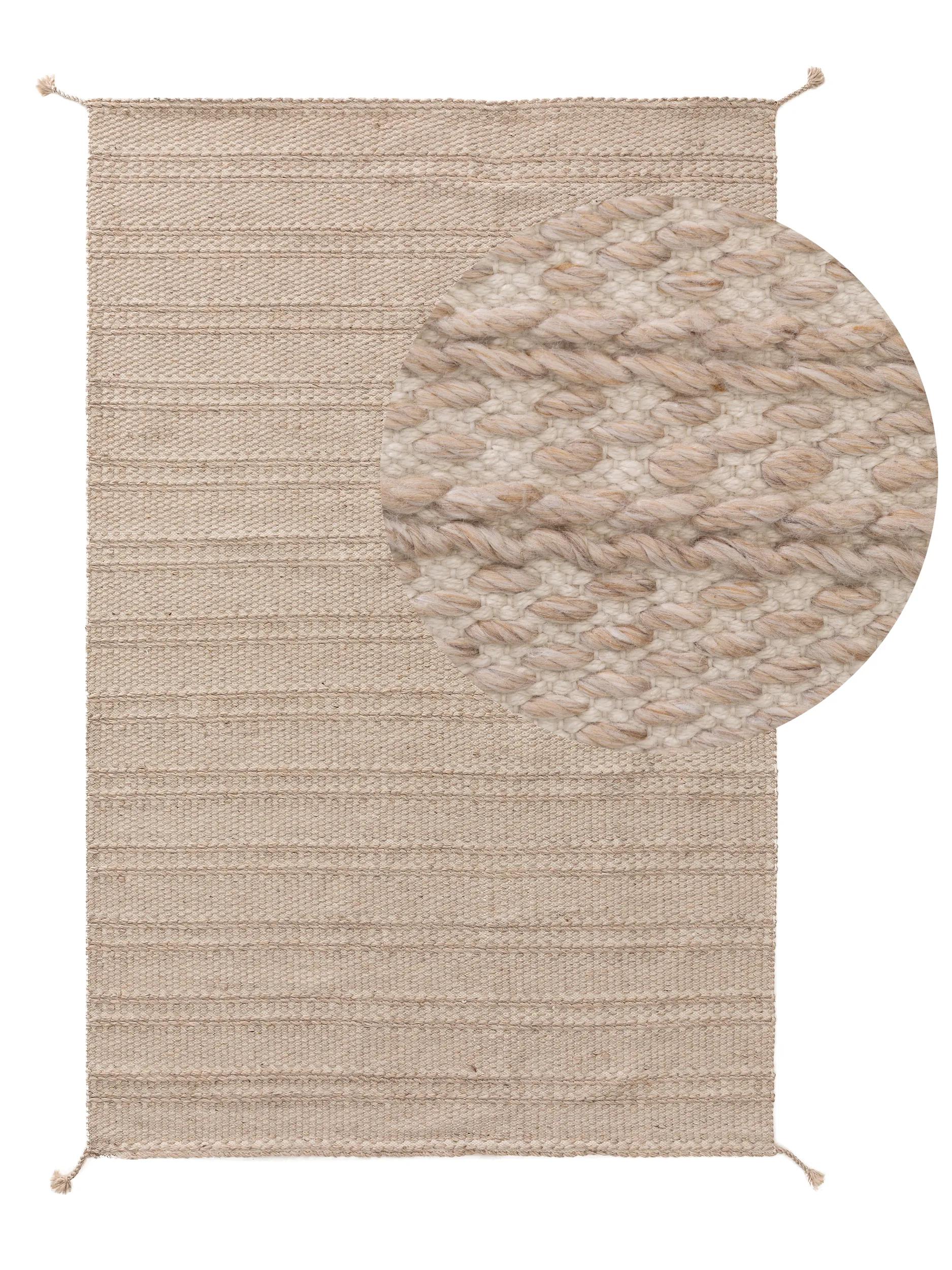 Rug made from recycled material Rene Beige