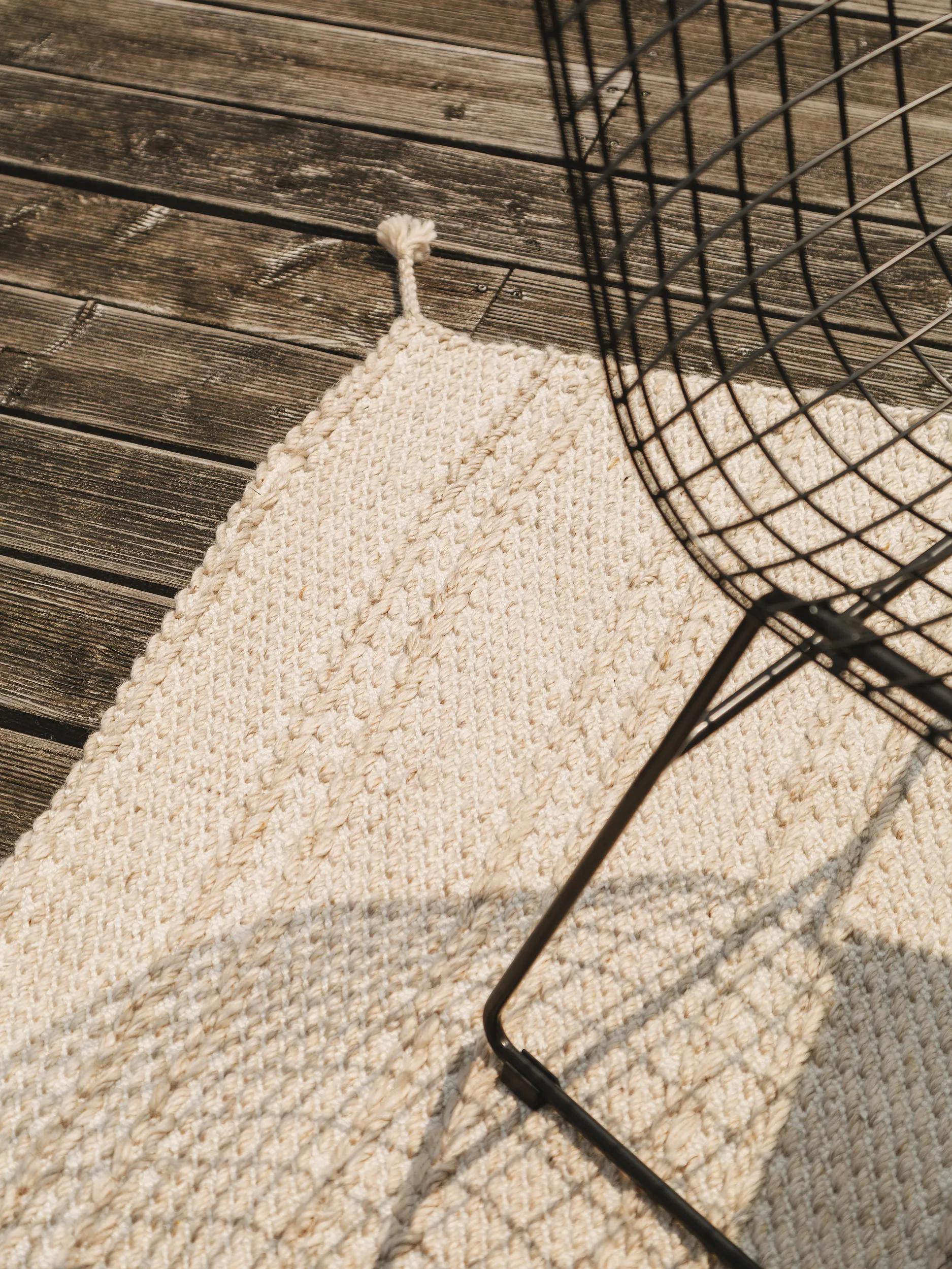 Rug made from recycled material Rene Beige