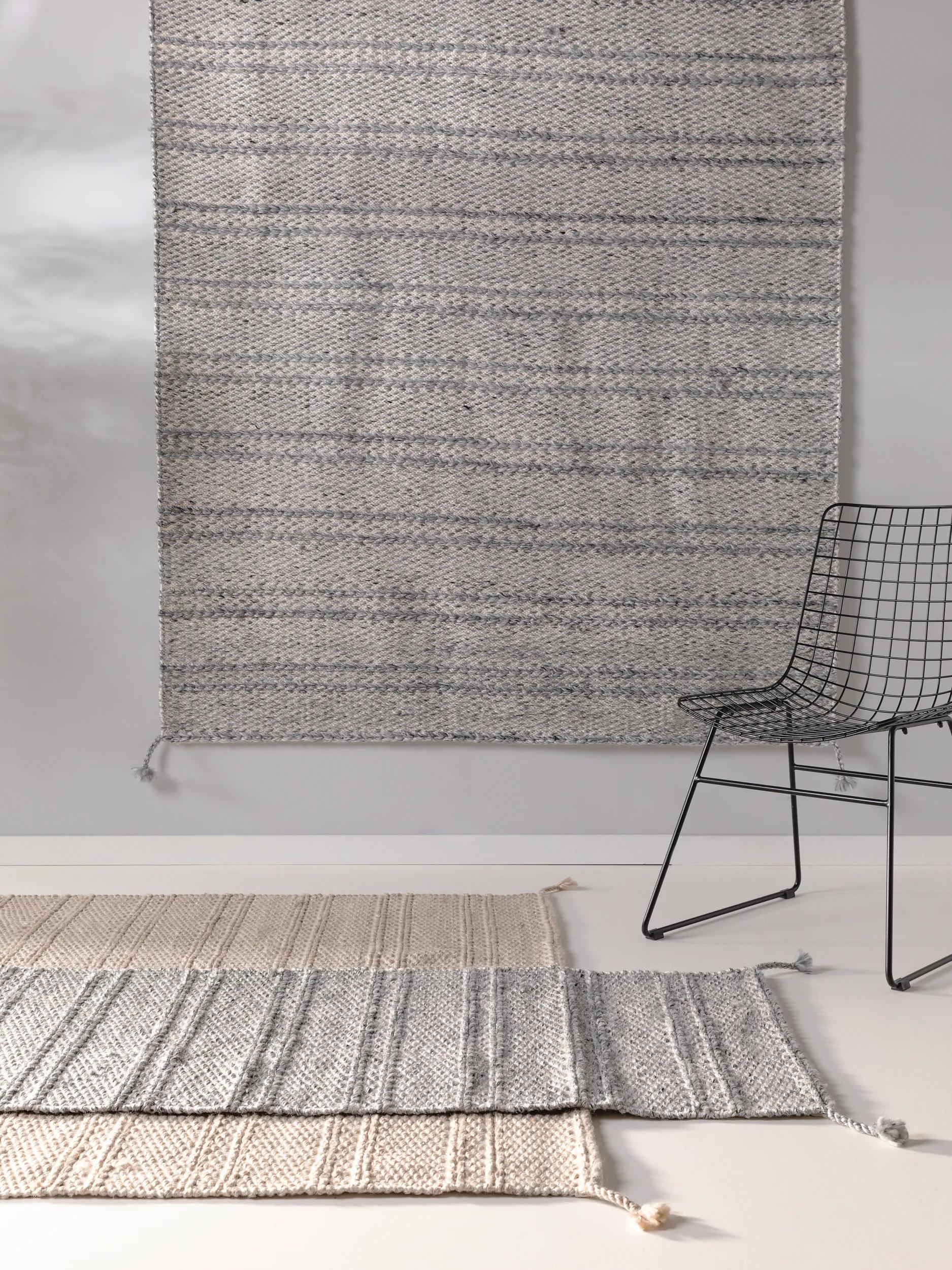 Rug made from recycled material Rene Grey