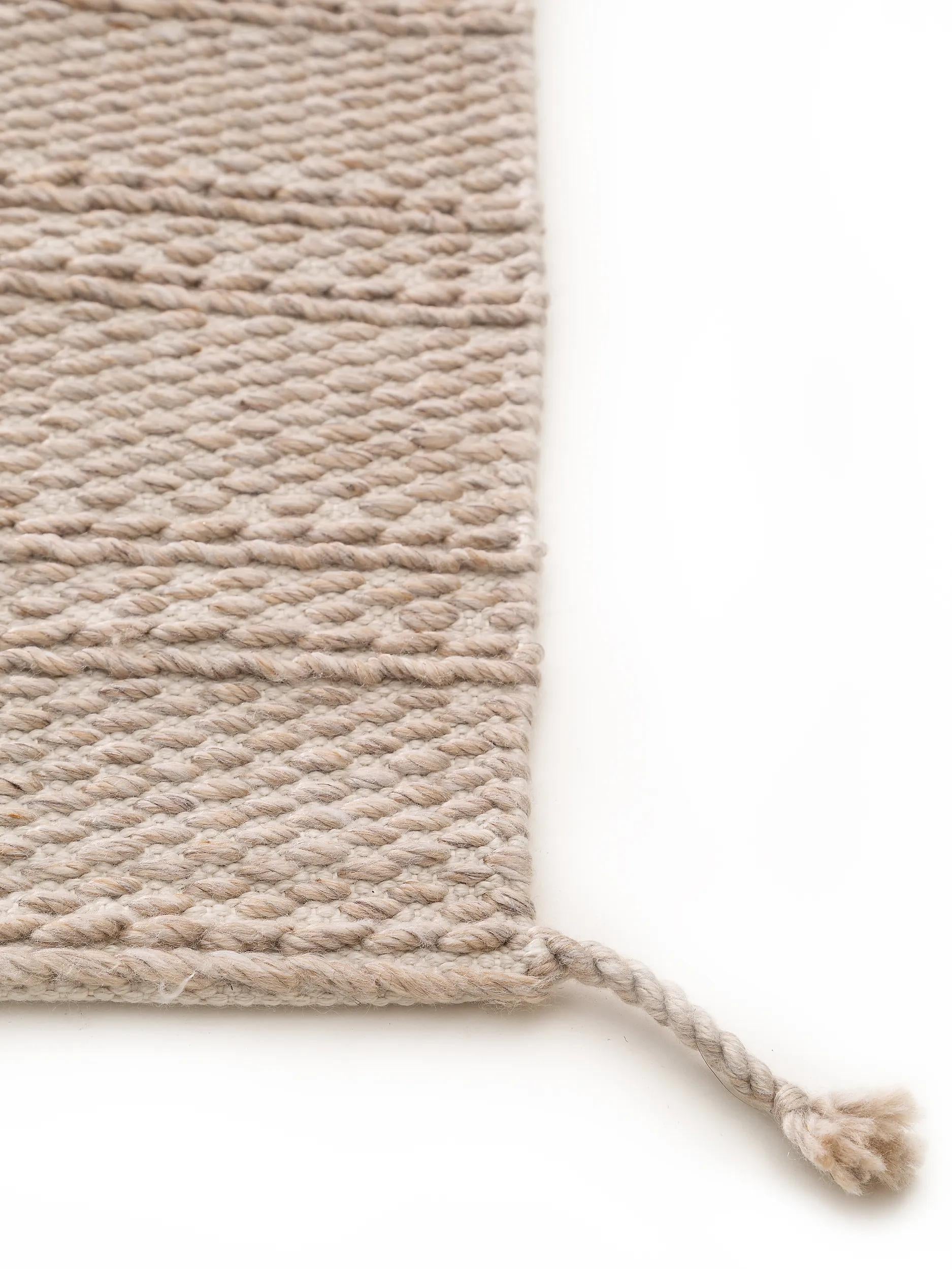 Rug made from recycled material Rene Beige