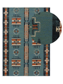 In- & Outdoor Rug Ria Multicolour/Blue