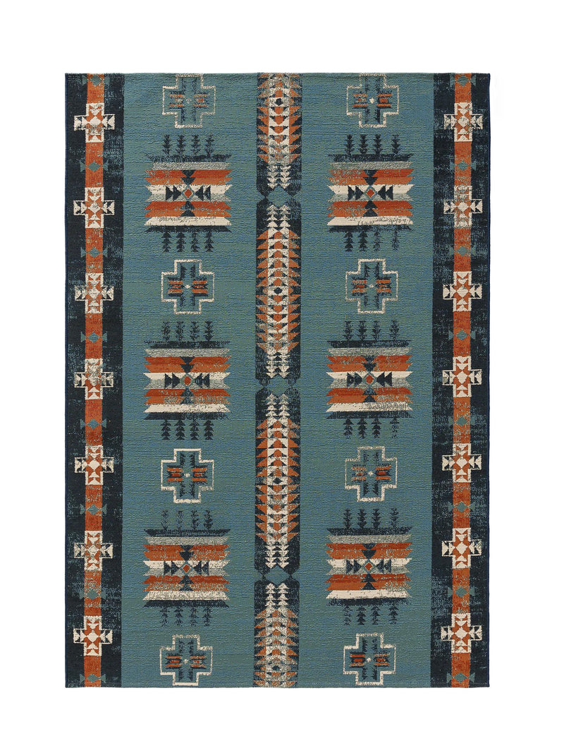 In- & Outdoor Rug Ria Multicolour/Blue