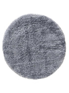 Flauschiger runder Teppich Ricky Blau