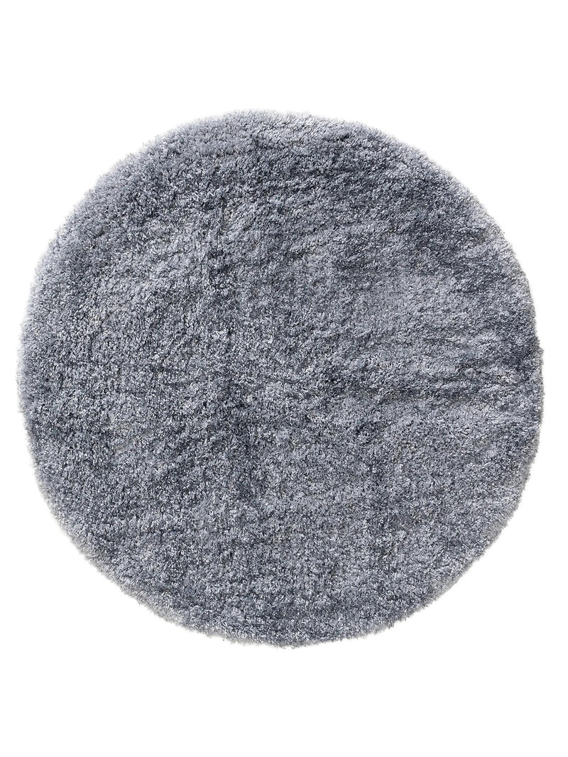 Shaggy Round Rug Ricky Blue