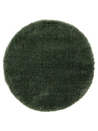 Shaggy Round Rug Ricky Green