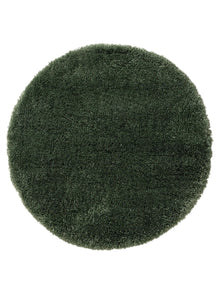Shaggy Round Rug Ricky Green