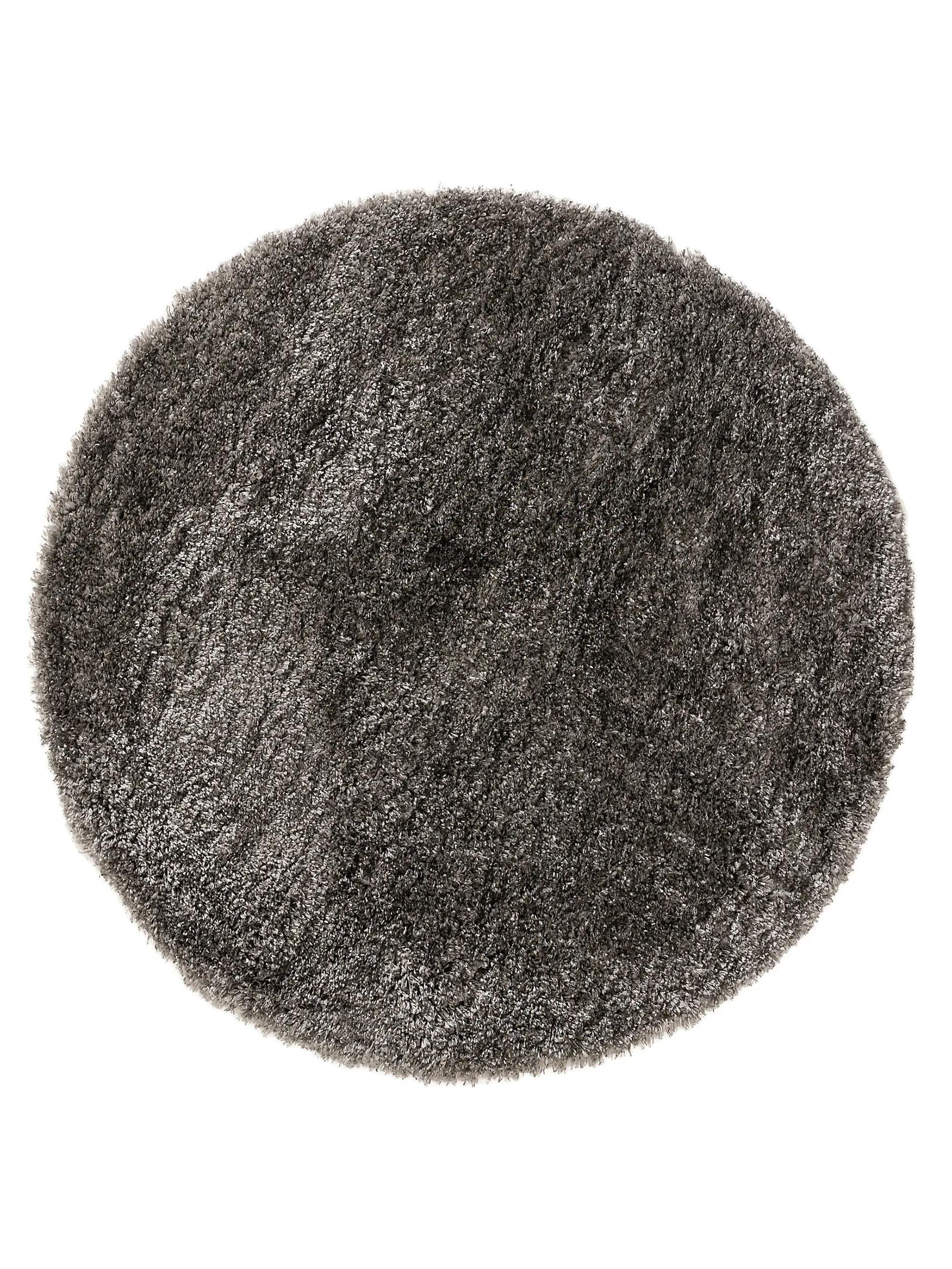 Shaggy Round Rug Ricky Charcoal