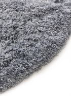 Flauschiger runder Teppich Ricky Blau