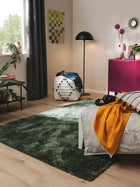 Tapis shaggy Ricky vert