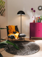 Shaggy Round Rug Ricky Charcoal