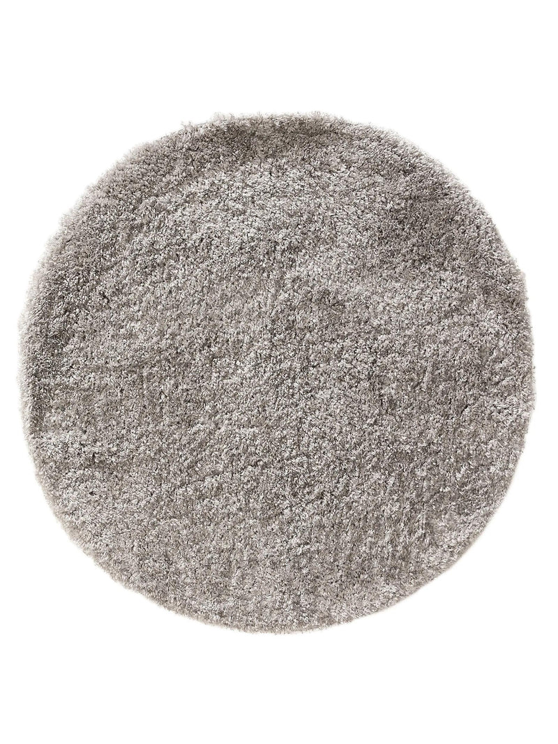 Shaggy Round Rug Ricky Grey