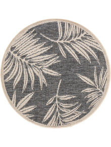 In- & Outdoor Round Rug River Blue