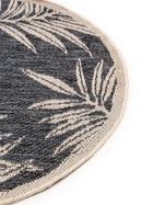 In- & Outdoor Round Rug River Blue