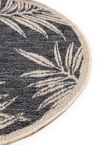 In- & Outdoor Round Rug River Blue