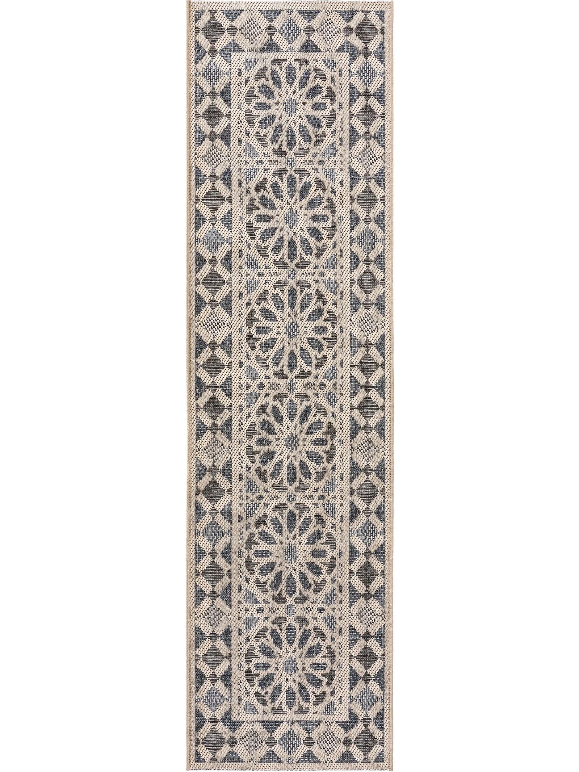 In- & Outdoor Runner River Beige/Blue