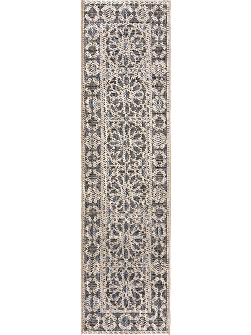 In- & Outdoor Runner River Beige/Blue