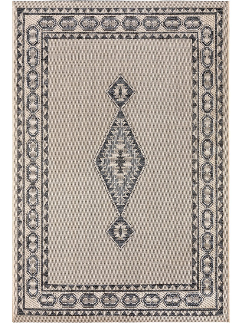 In- & Outdoor Rug River Beige/Blue