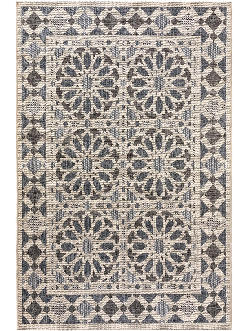 In- & Outdoor Rug River Beige/Blue