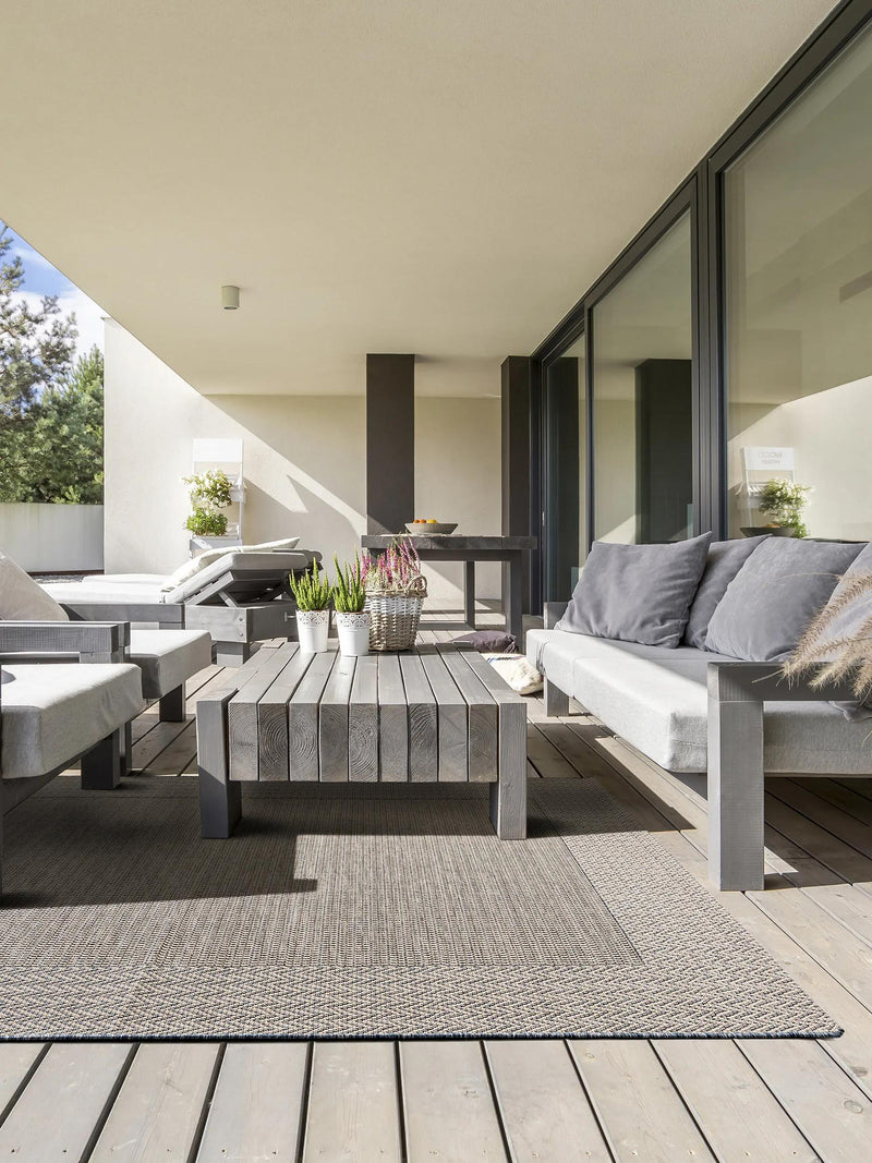 In- & Outdoor Rug River Beige/Blue