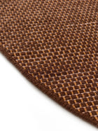 Round Wool Rug Rocco Brown