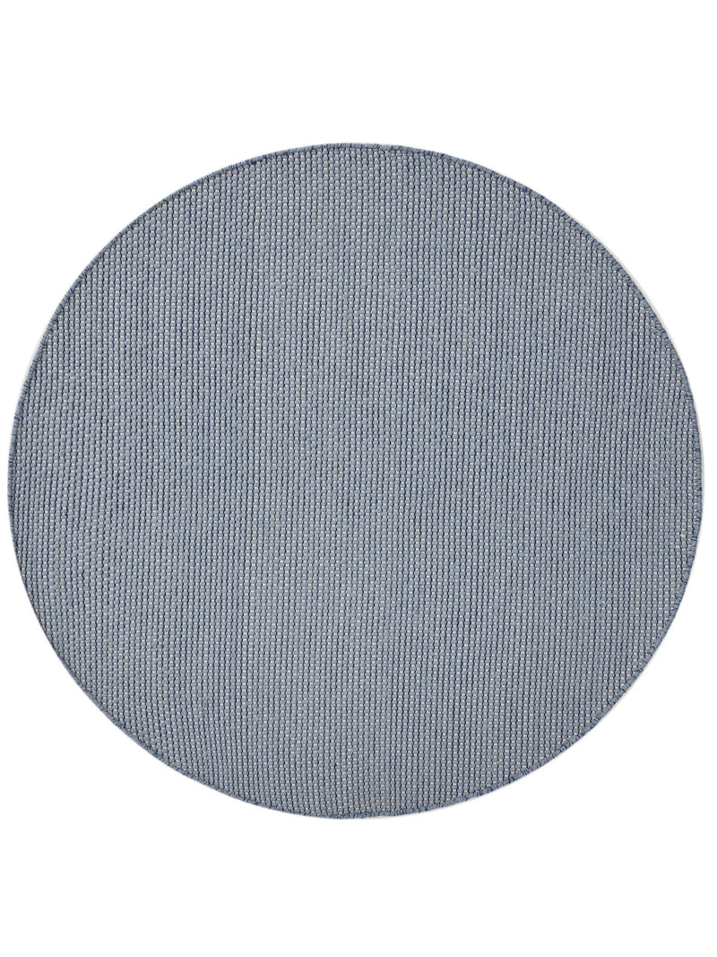 Round Wool Rug Rocco Blue