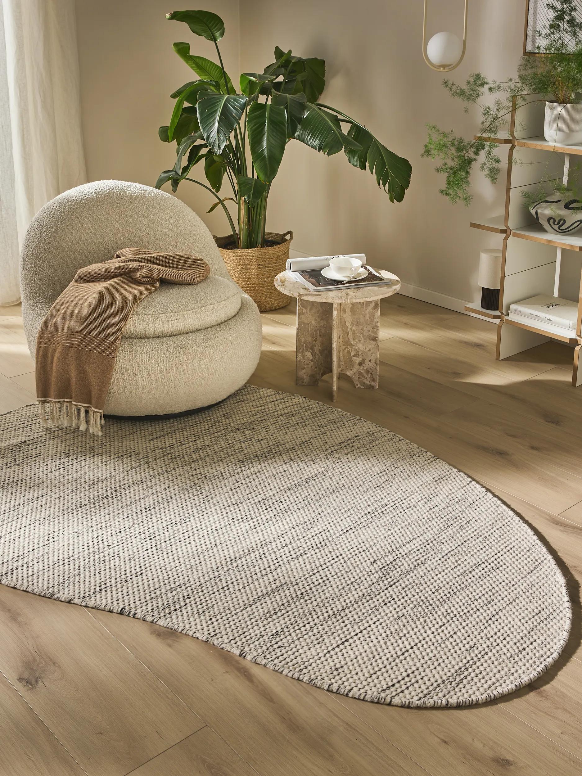 Wool Rug Rocco Beige/Black