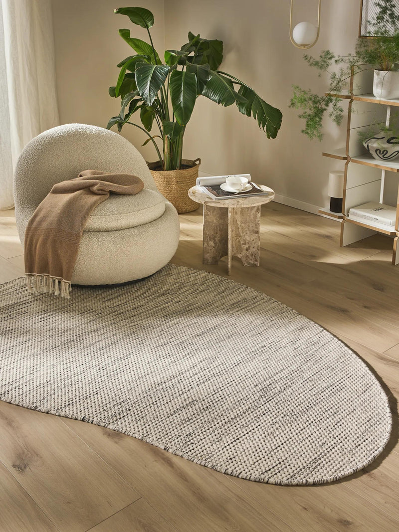 Wool Rug Rocco Beige/Black