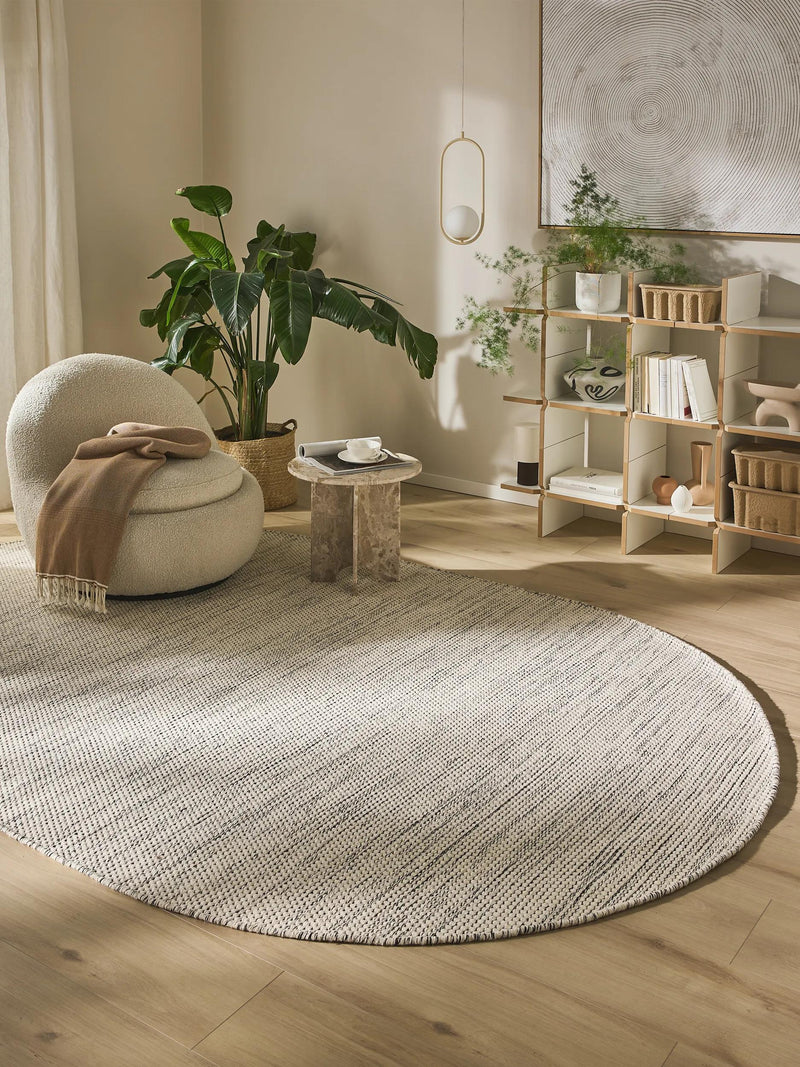 Wool Rug Rocco Beige/Black
