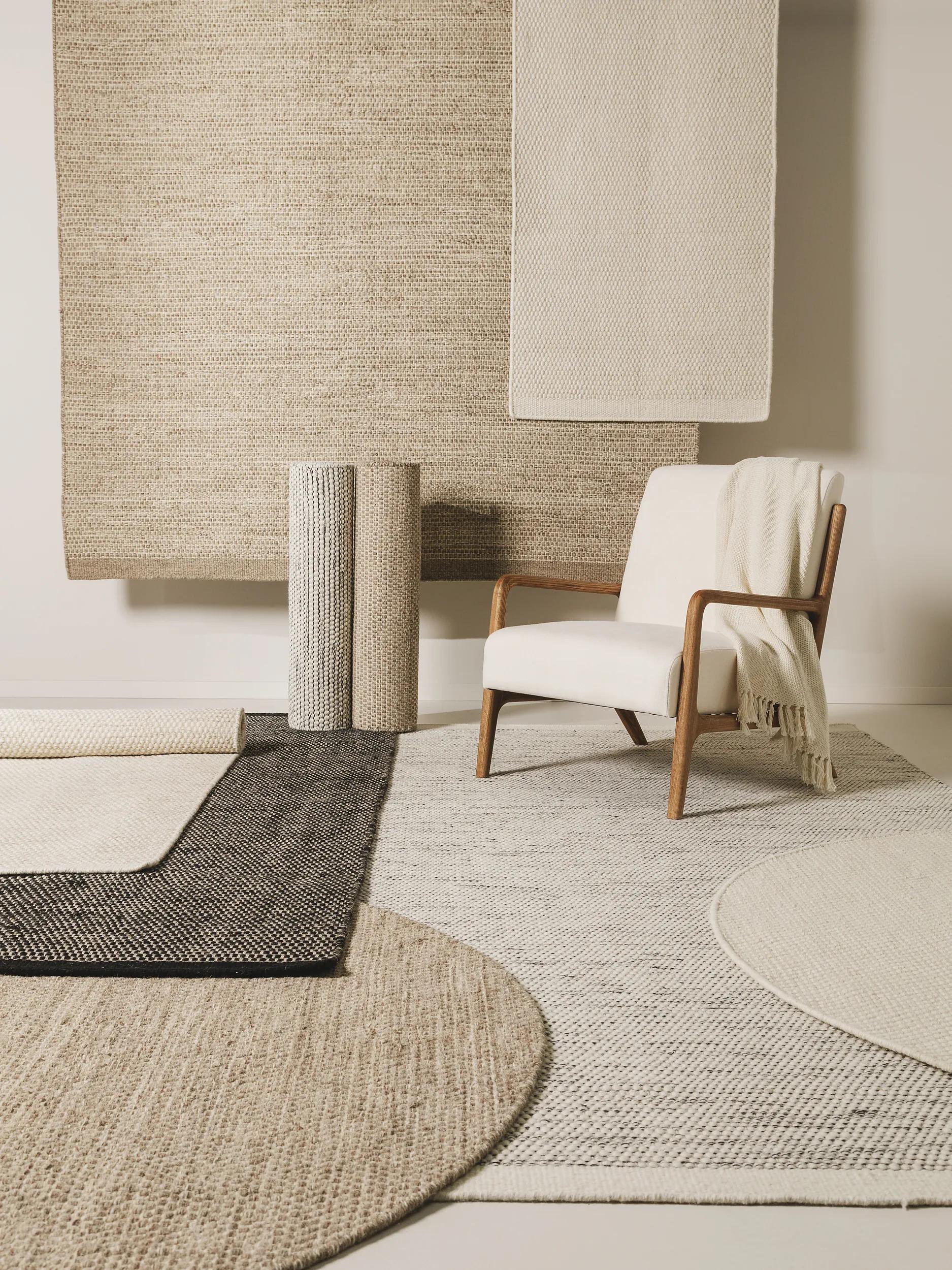 Wool Rug Rocco Beige/Black