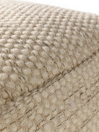 Handmade Wool Pouf Rocco Cream
