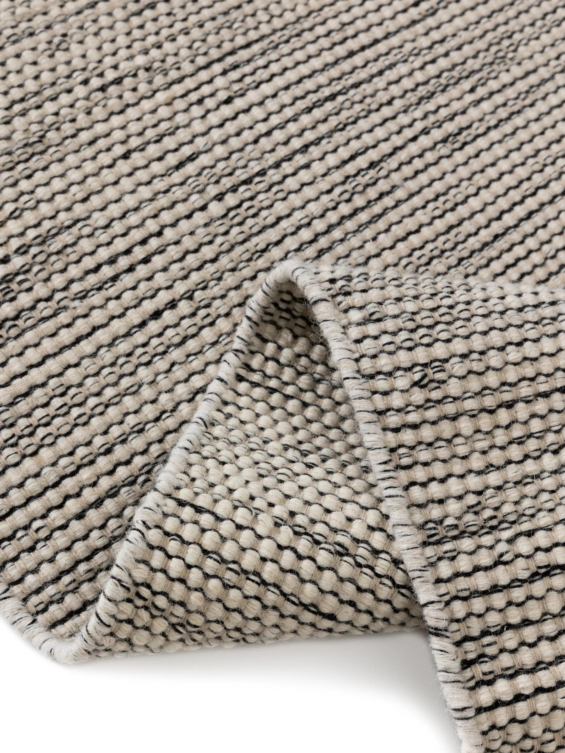 Wool Rug Rocco Beige/Black