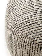 Handmade Wool Pouf Rocco Beige/Black