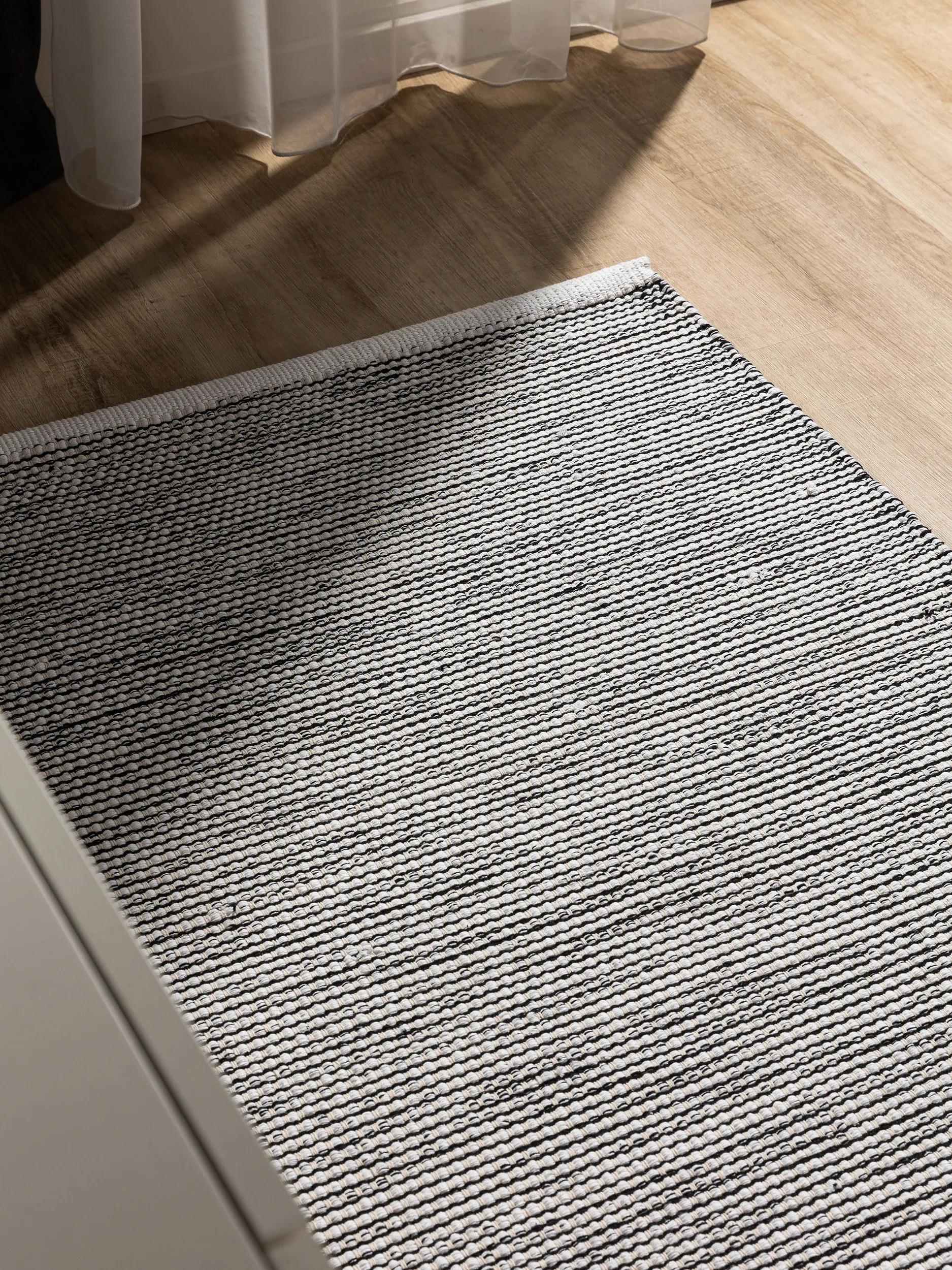 Cotton Rug Ron Beige/Black