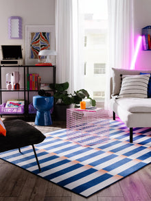 Flat Weave Rug Rory Blue