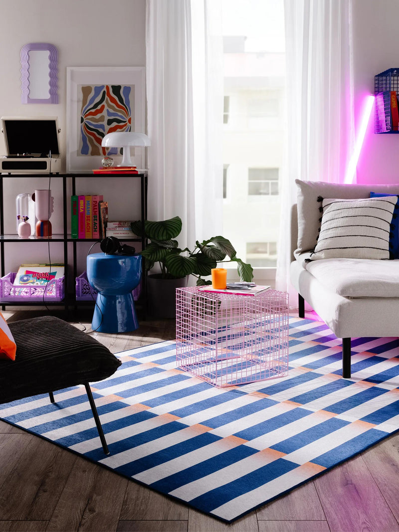 Flat Weave Rug Rory Blue