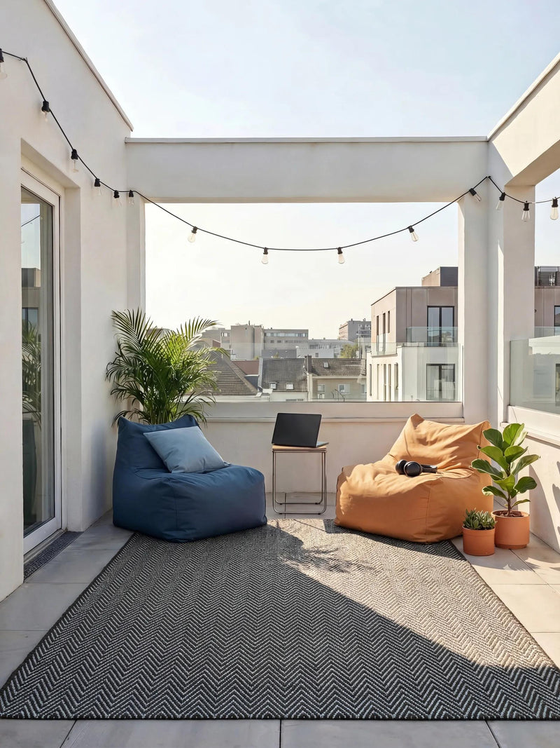 In- & Outdoor Rug Rowan Blue
