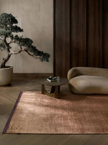 Alfombra de viscosa Rubin Brown