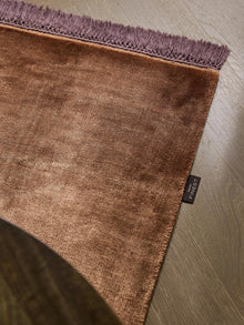 Alfombra de viscosa Rubin Brown