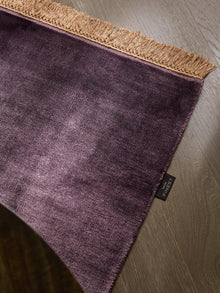 Alfombra de viscosa Rubin púrpura