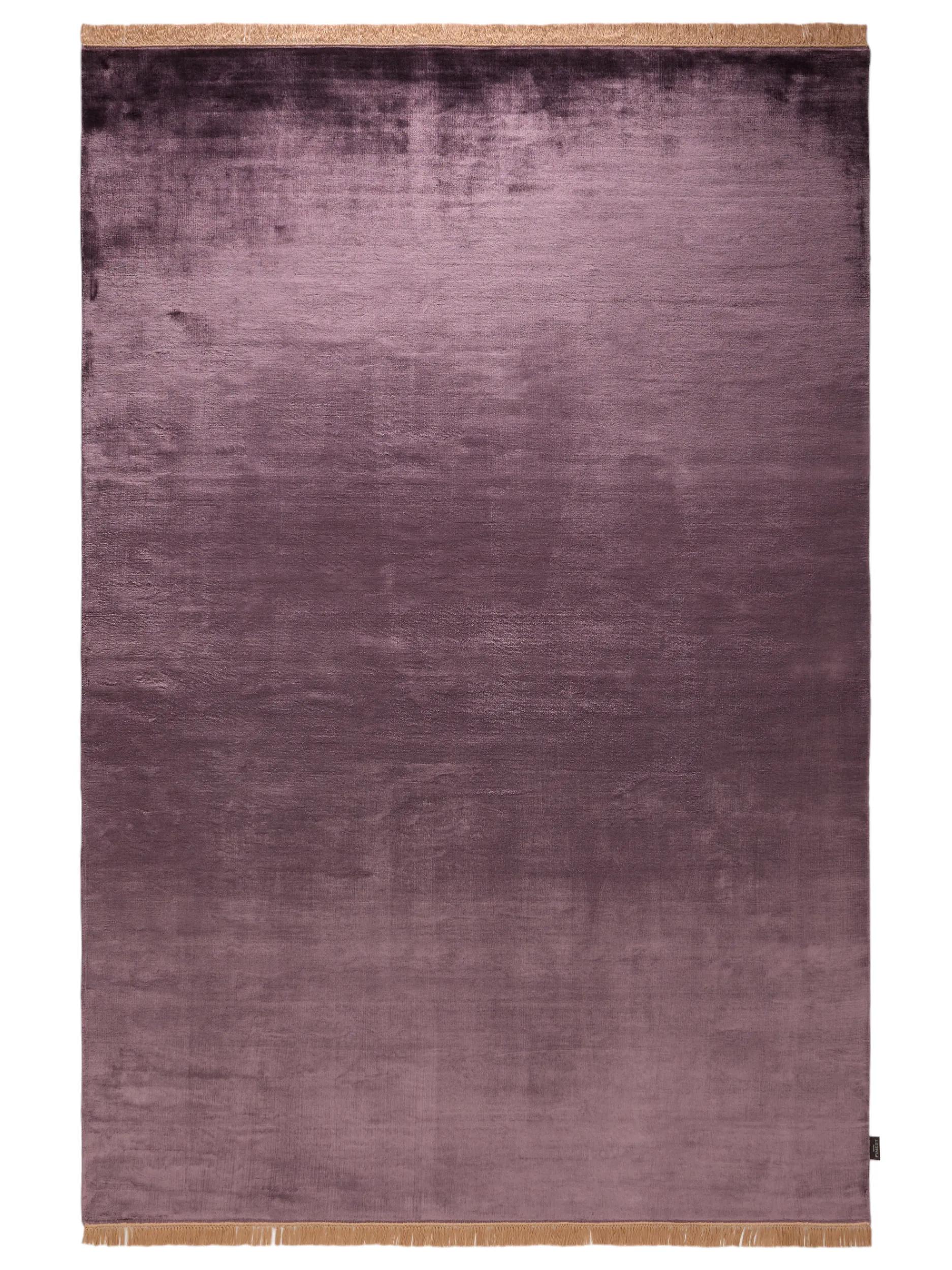 Alfombra de viscosa Rubin púrpura