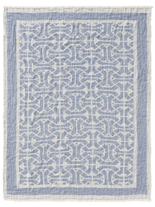 Linen mix Blanket Sabine Blue