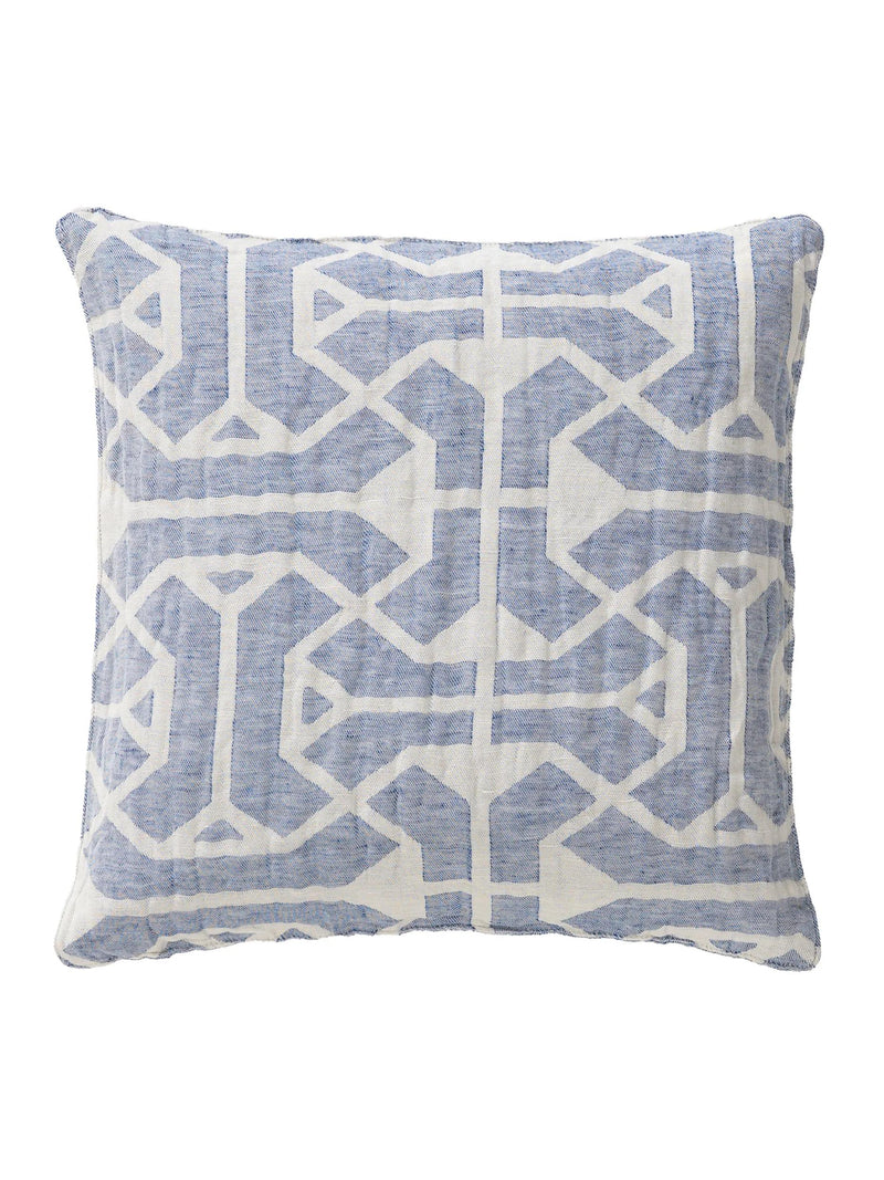 Linen mix cushion cover Sabine Blue