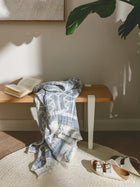 Linen mix Blanket Sabine Blue